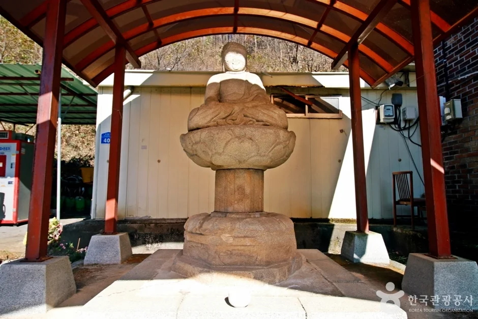 충주 오갑사지 석조여래좌상, 앙성면 모점1길 404 위치와 방문 정보