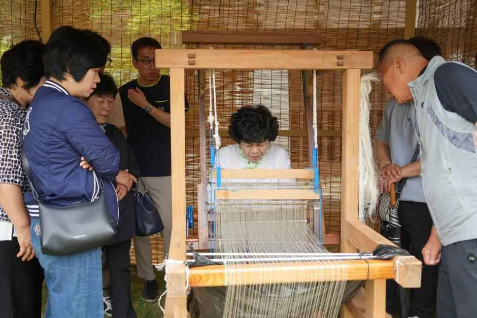 한산모시문화제 현장