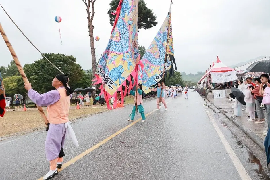장수한우랑사과랑축제 현장