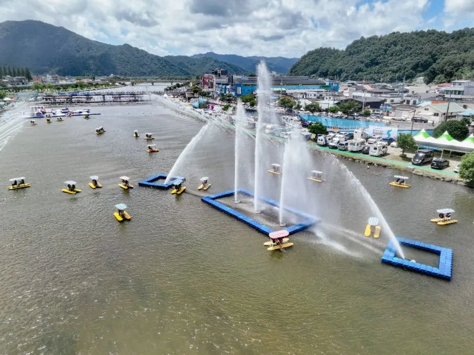 정남진 장흥 물축제 현장