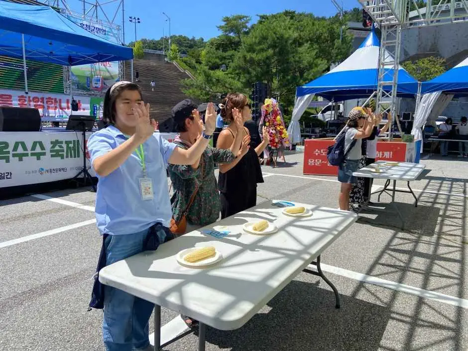 홍천 찰옥수수 축제 현장