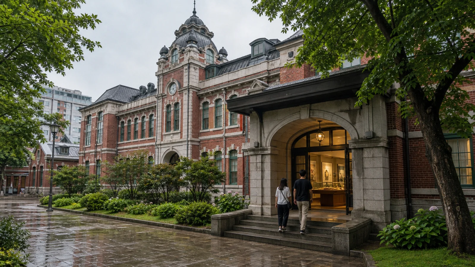 서울대학교병원 의학박물관 대한의원 붉은 벽돌 건물과 실내 관람 분위기