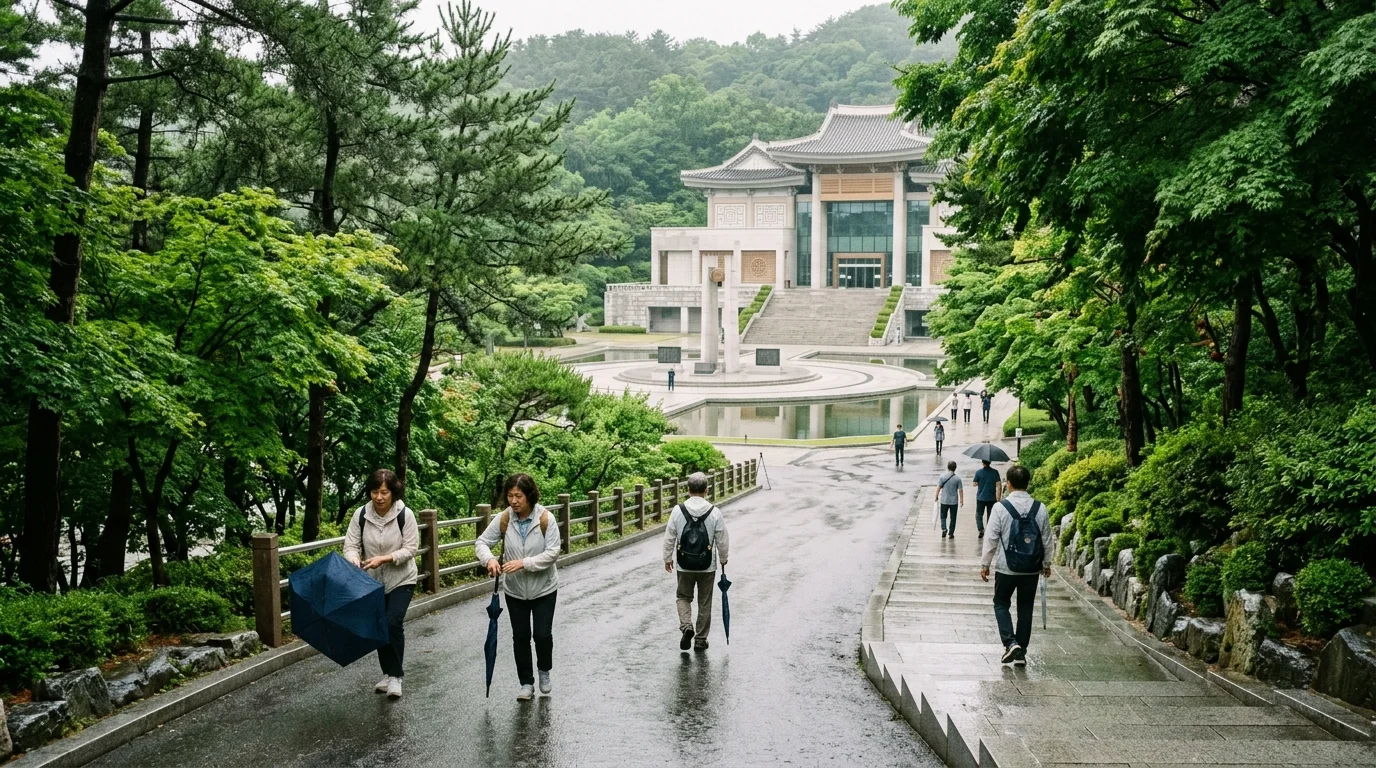 민주공원 여름 풍경