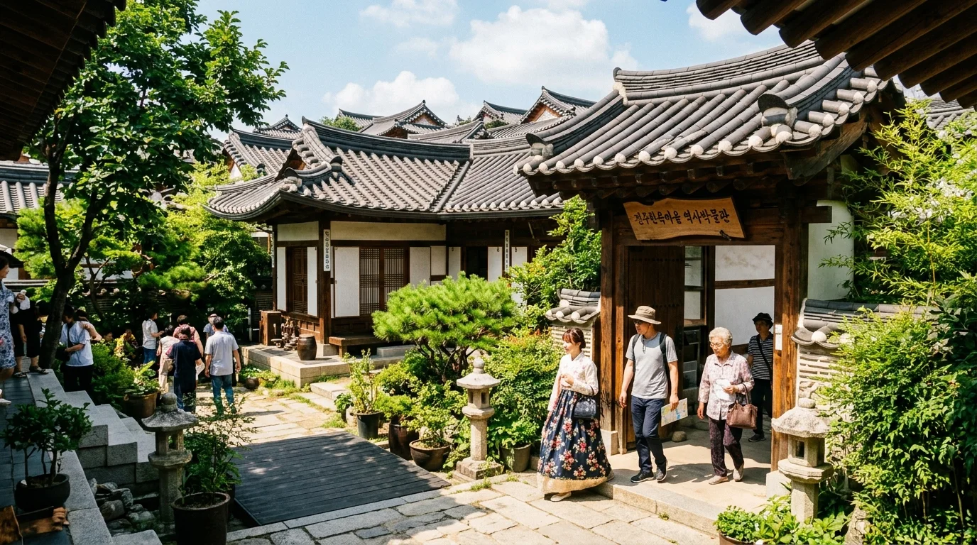 전주한옥마을역사관 여름 풍경