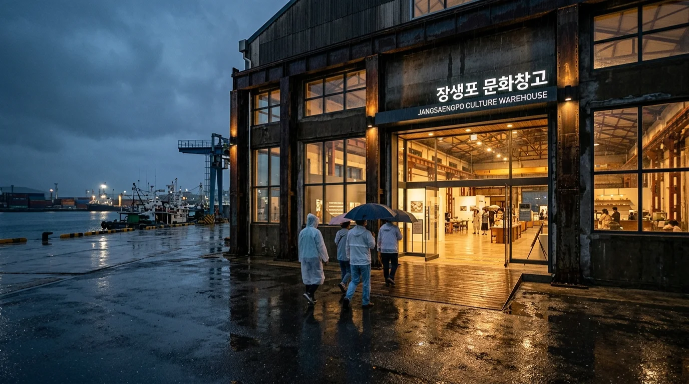 장생포문화창고 여름 풍경