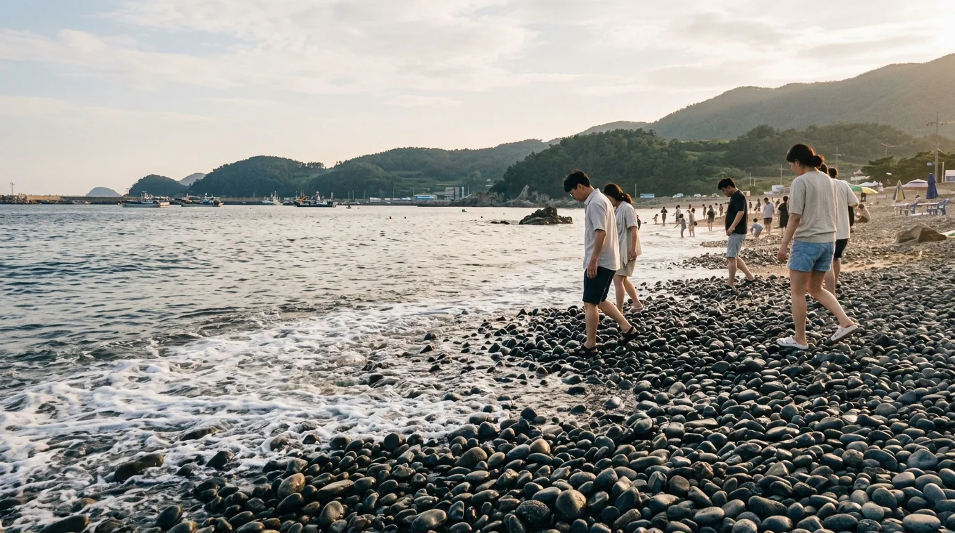 일몰 전 산책 여름 풍경