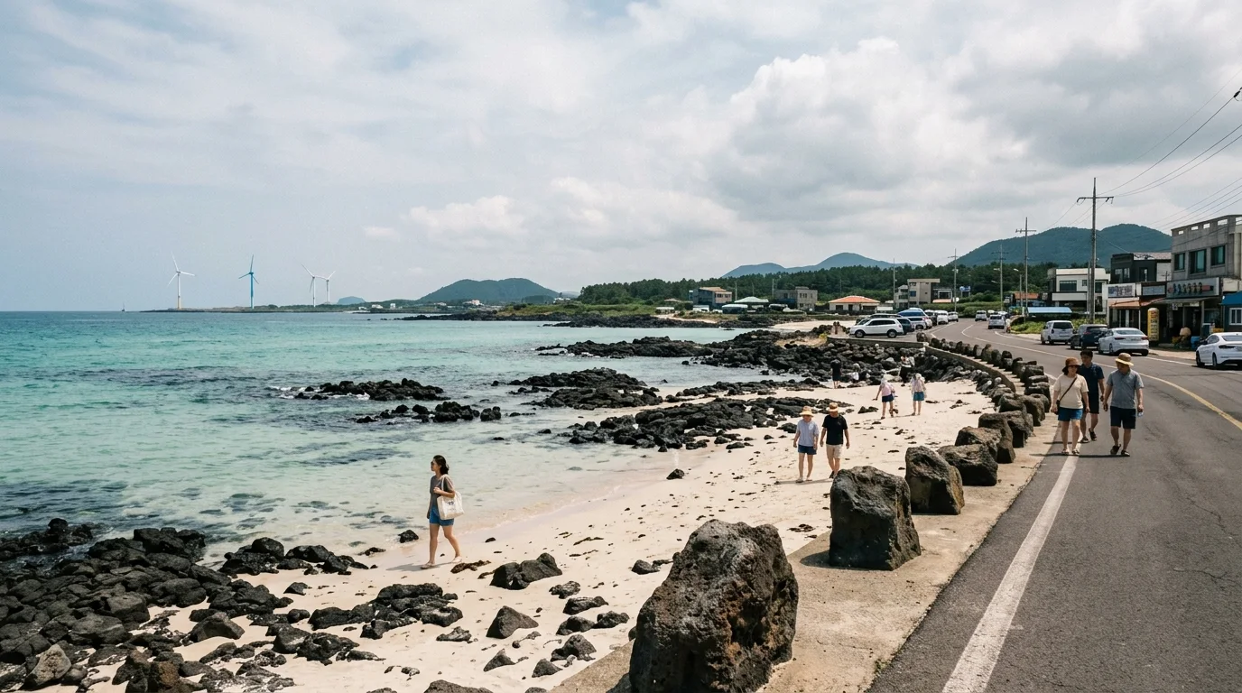 세화해변 여름 풍경
