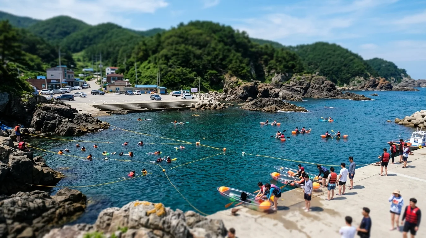삼척 장호항 스노클링·투명카누, 주차와 안전 확인 포인트 장면 1