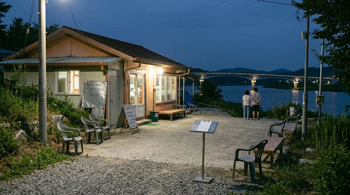안동 월영교 식사 대기까지 넣어야 저녁 코스가 맞는다