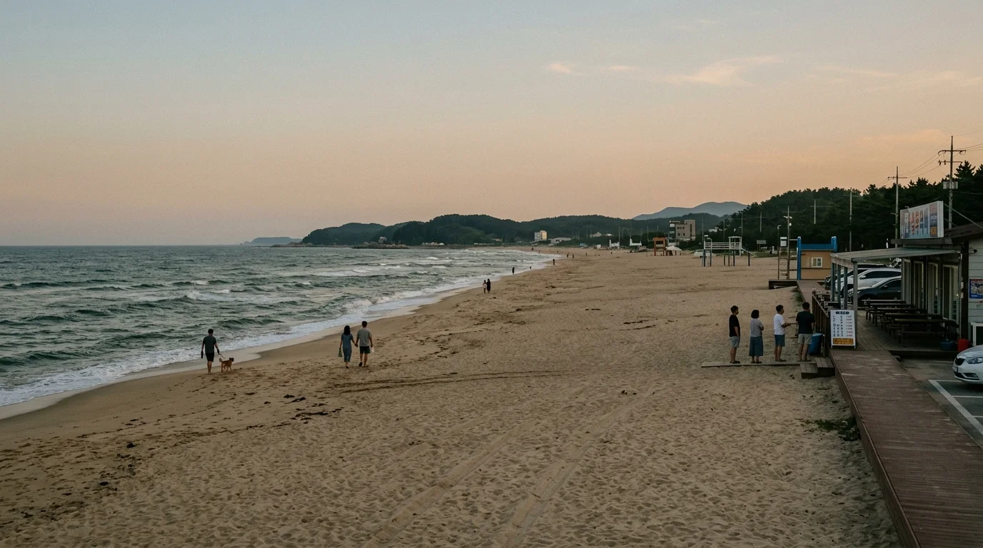 동해 망상해변 식사 대기까지 넣어야 저녁 코스가 맞는다