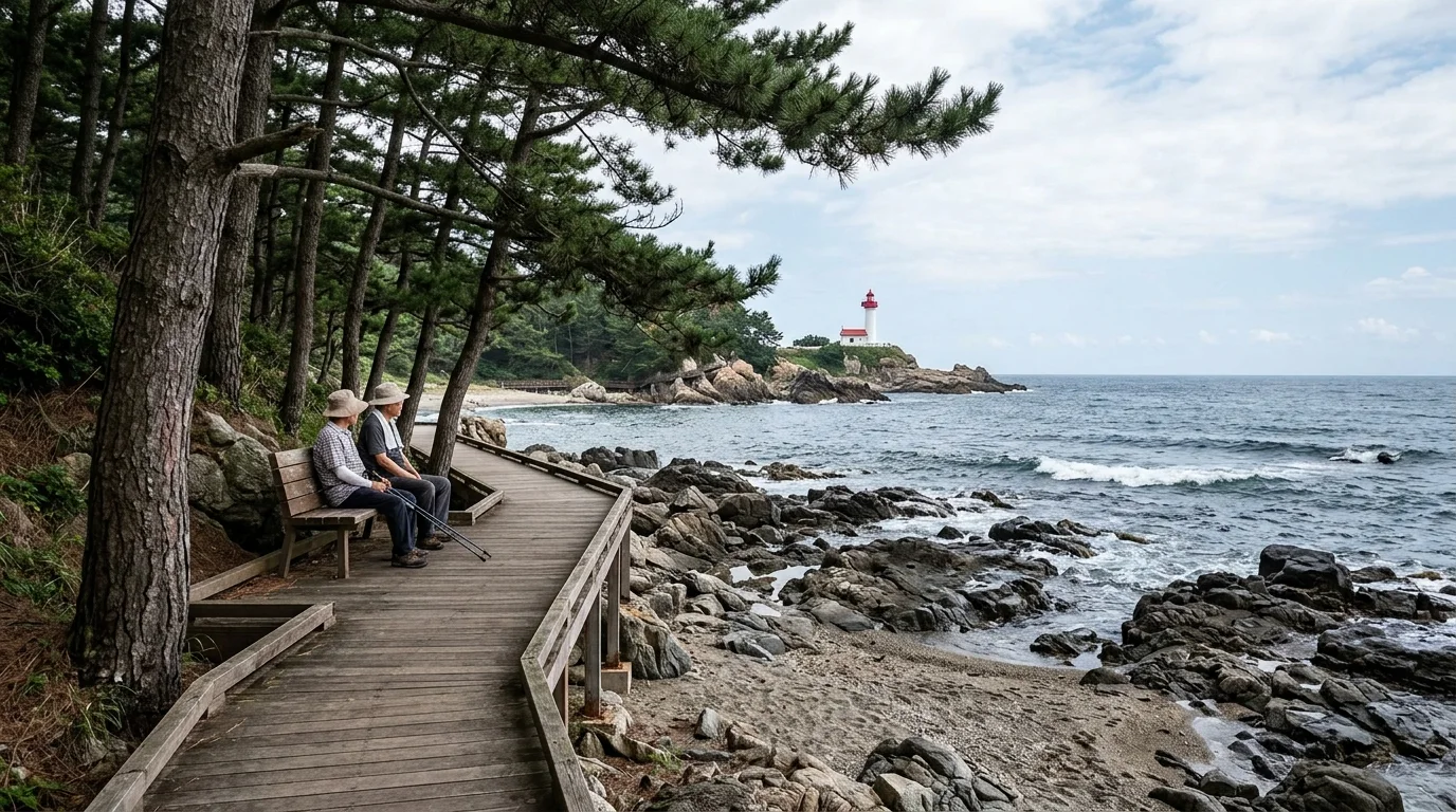 경주 감포·송대말등대 그늘과 쉬는 자리가 해변 체류를 좌우한다