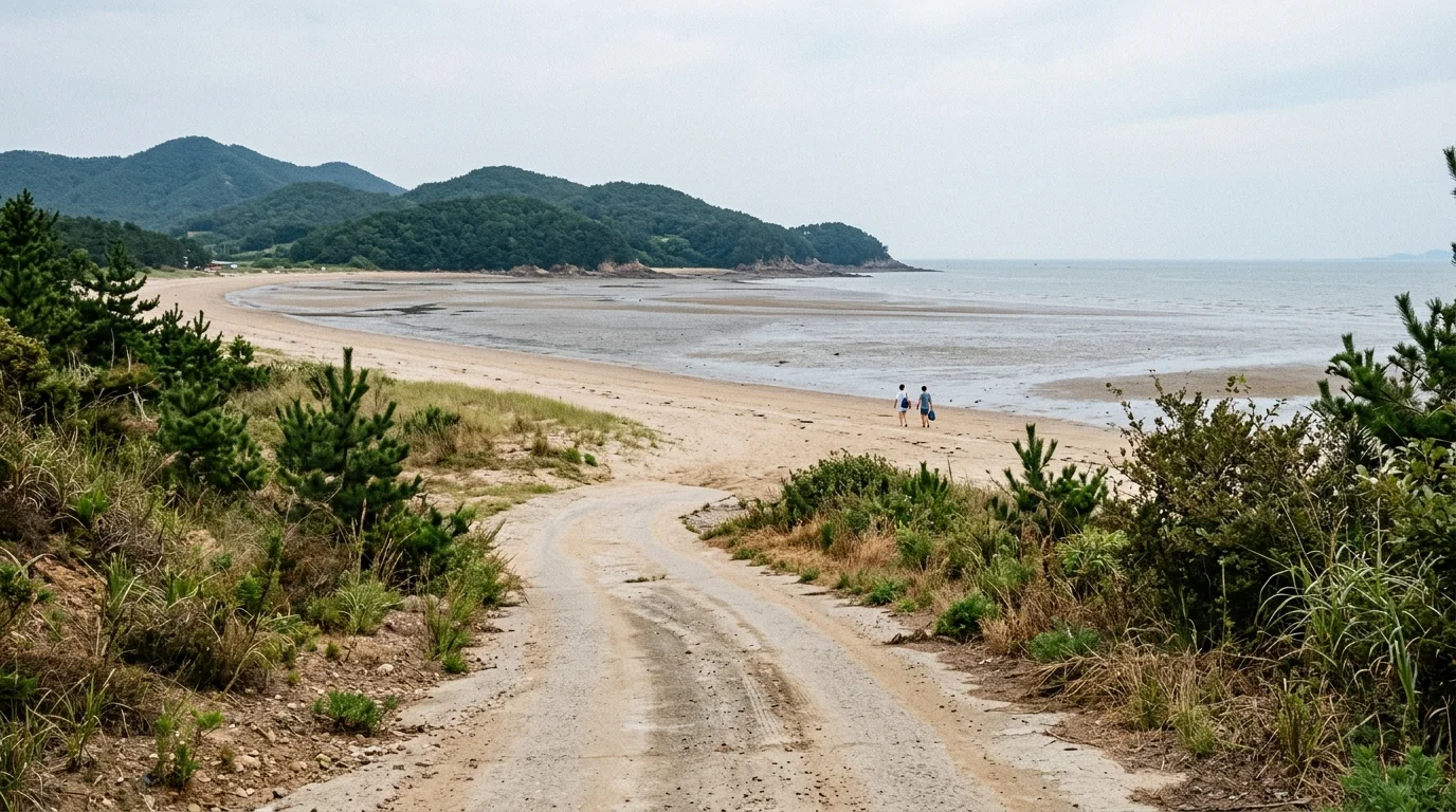"도시 가까운 바다가 느려진다"… 인천 무의도 하나개해수욕장에서 저녁까지 머무는 섬 해변