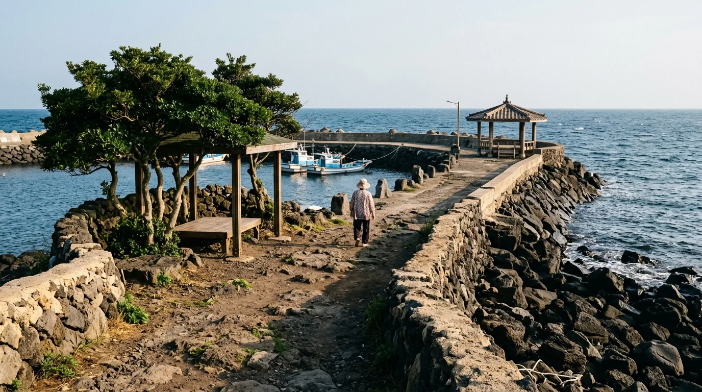 제주 위미 해안 그늘과 쉬는 자리가 해변 체류를 좌우한다