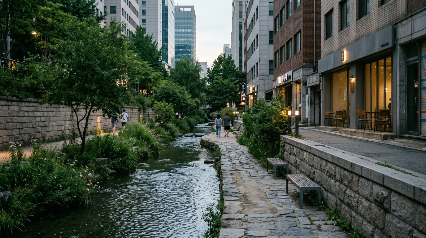 서울 청계천 카페와 쉬는 시간이 코스의 밀도를 만든다
