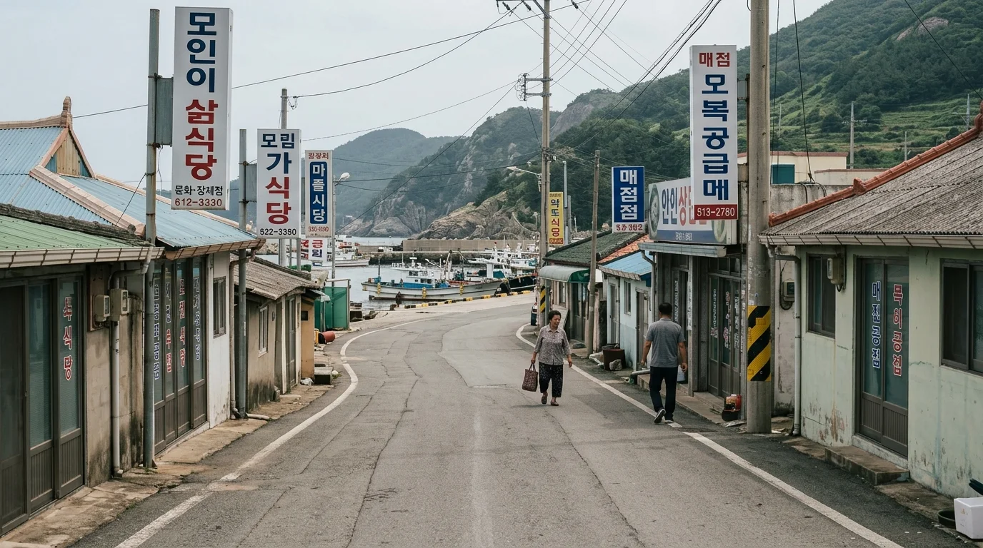 통영 욕지도 마을길은 식사와 매점을 확인하는 구간이다