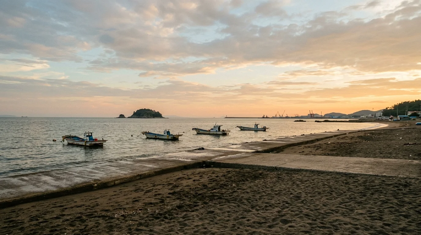 여수 만성리해변 노을 전 산책은 짧게 잡아야 여유롭다