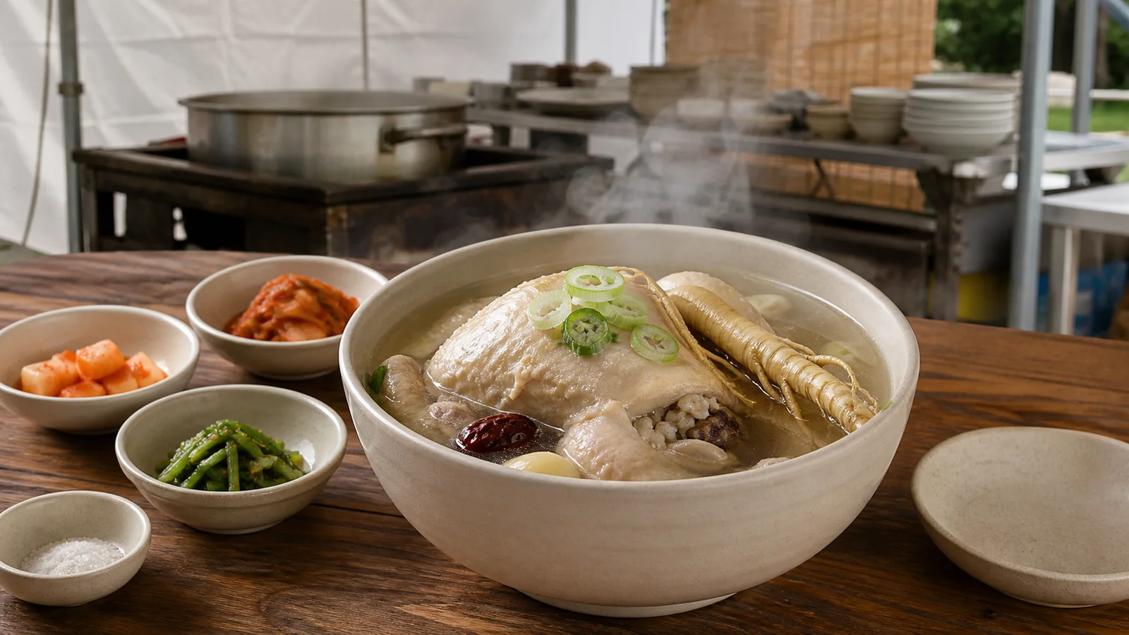 금산 인삼 삼계탕 축제 음식 이미지