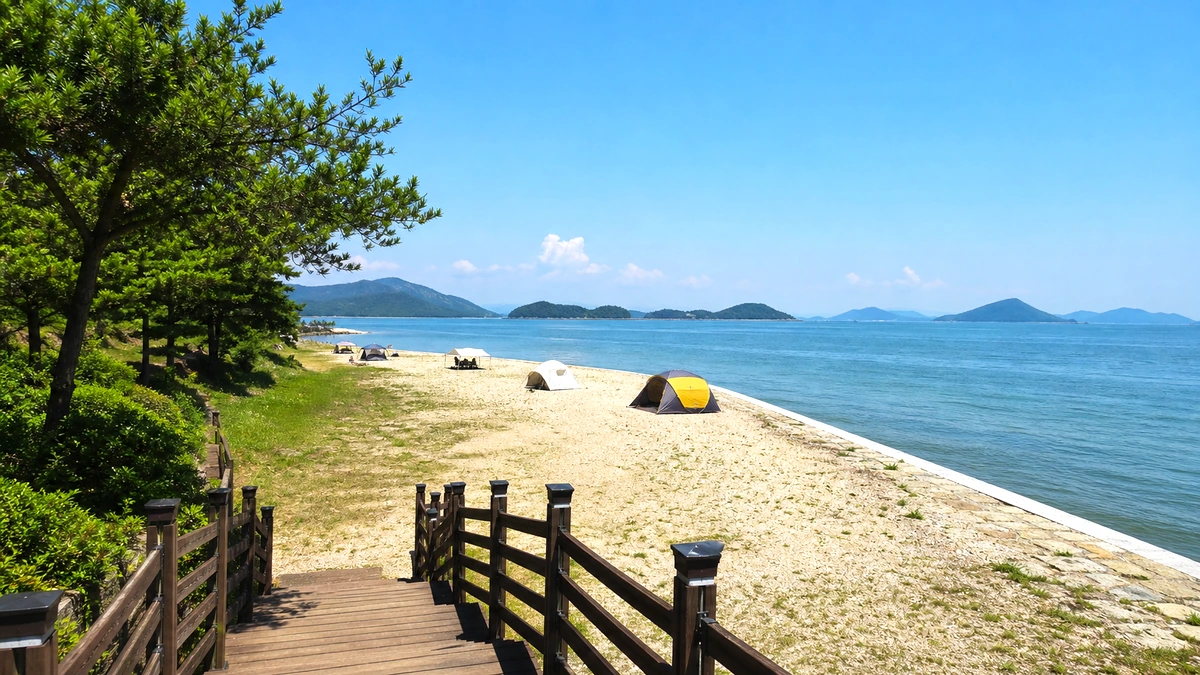 선유도해수욕장 가족 해변 구역
