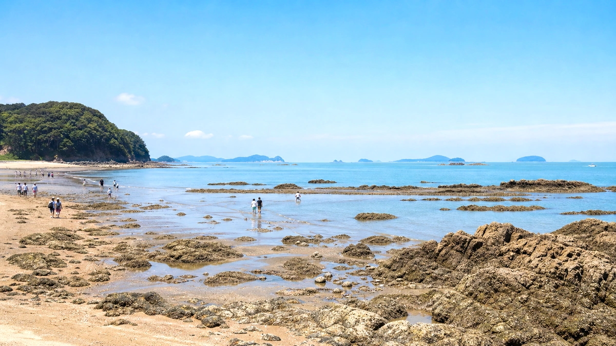 해변 산책로와 귀가 방향