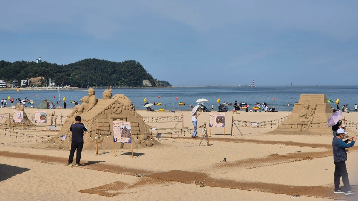 포항시 공식 블로그가 공개한 영일대해수욕장 샌드페스티벌 모래조각.