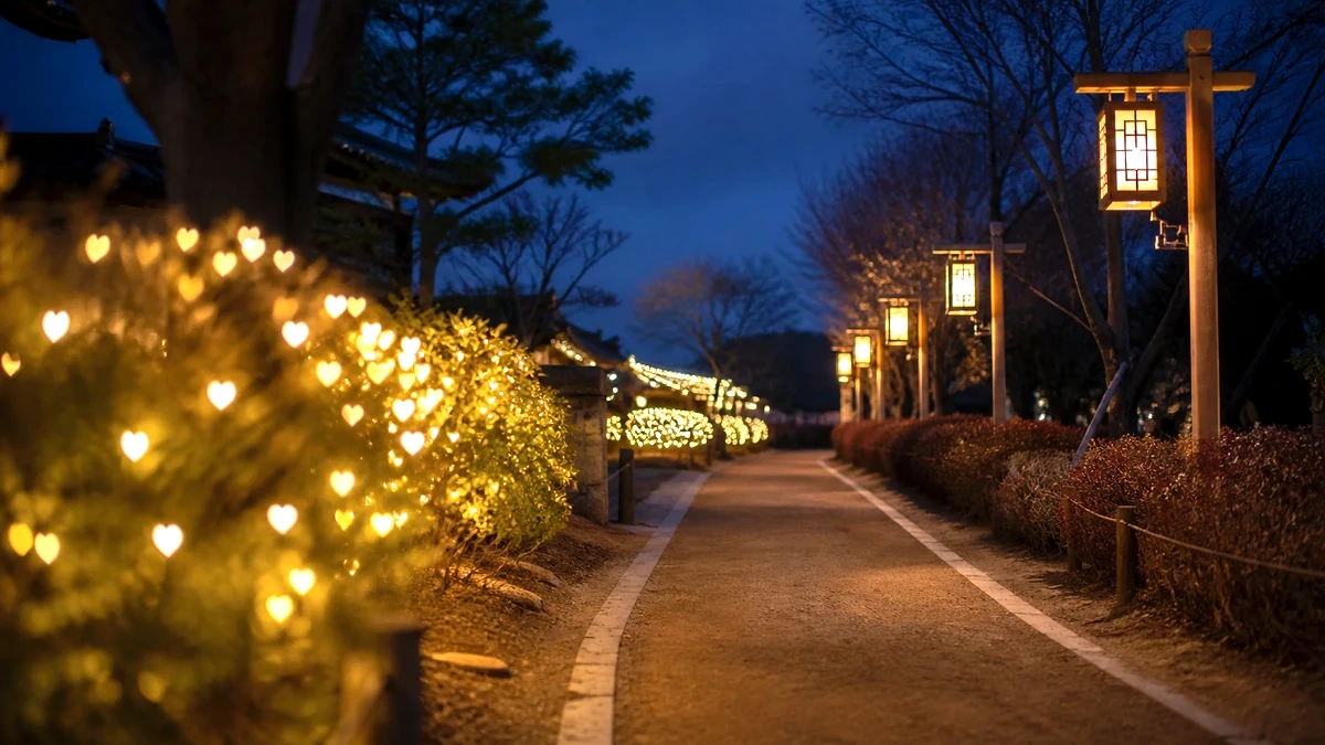 안동 야간 산책 조명