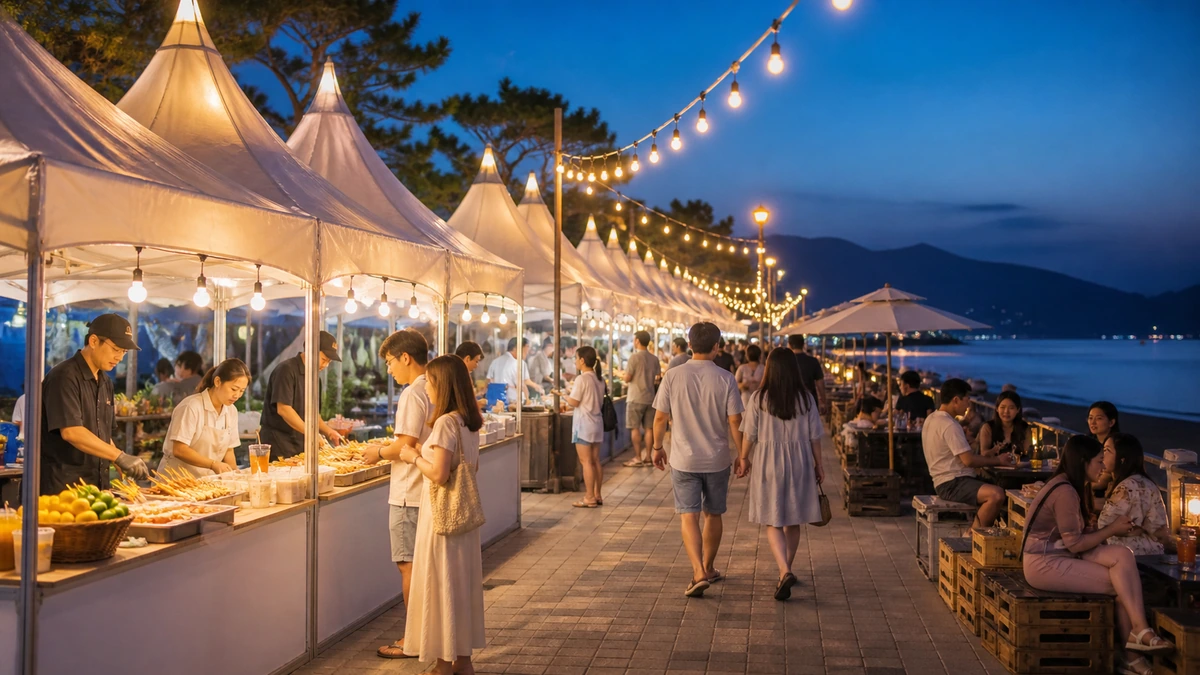 변산 비치파티 먹거리존