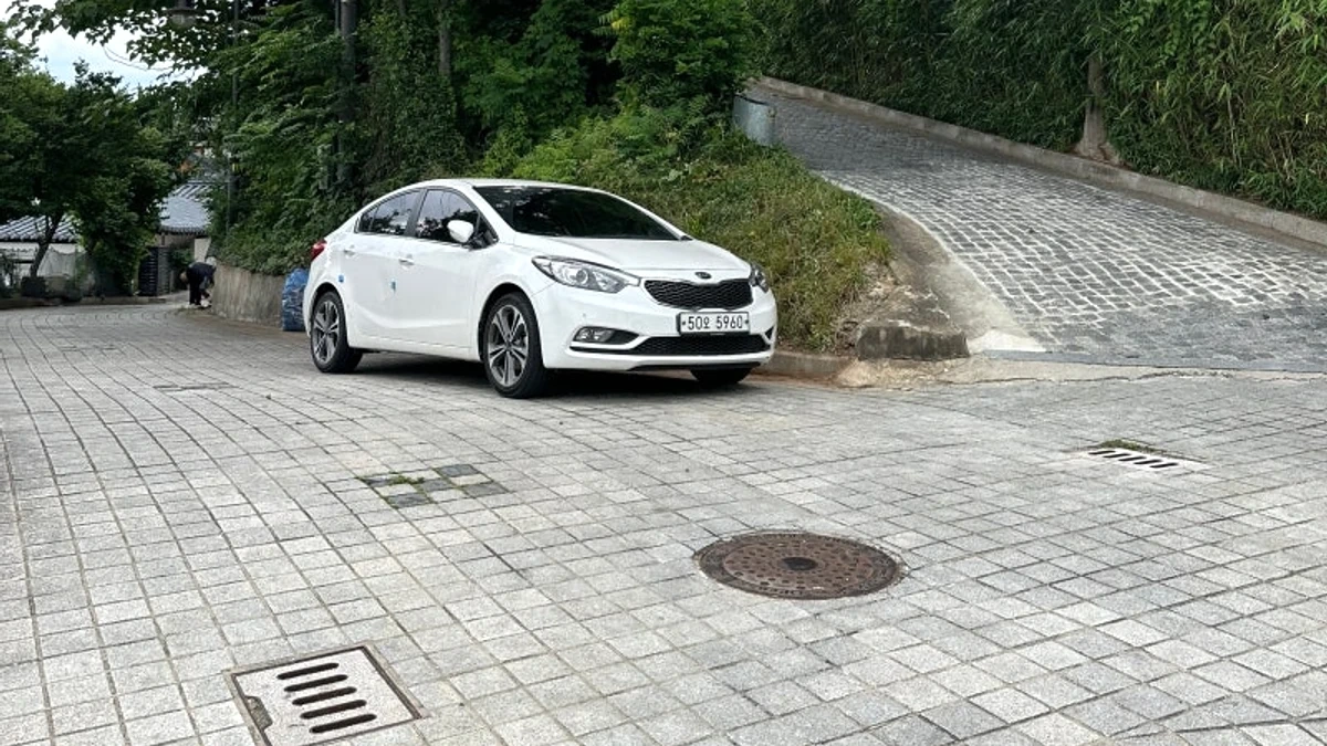 오목대길에서 바라보는 전주 한옥마을 전경