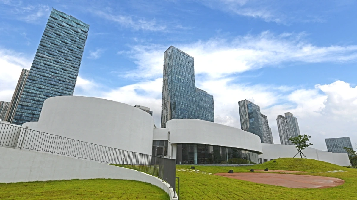 송도 센트럴파크 옆 국립세계문자박물관 외관
