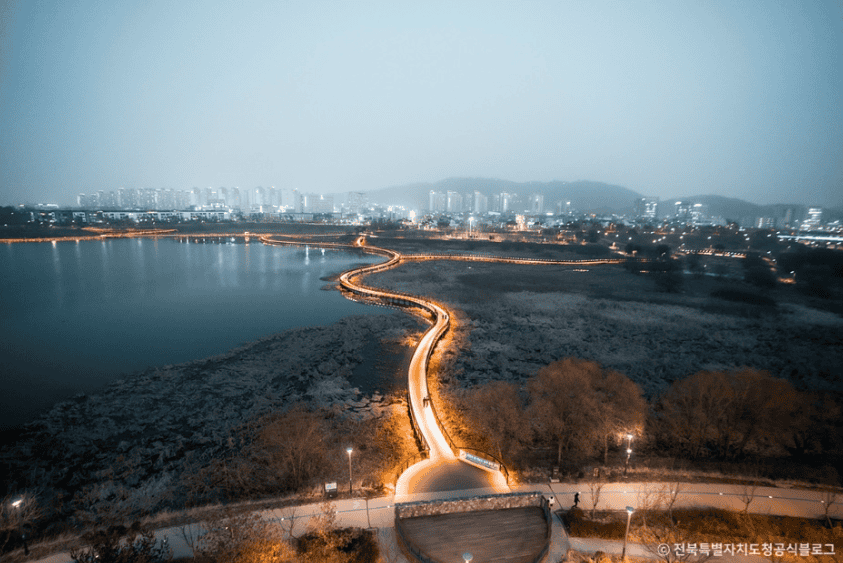 전주 기지제 수변공원 연꽃 해바라기 명소