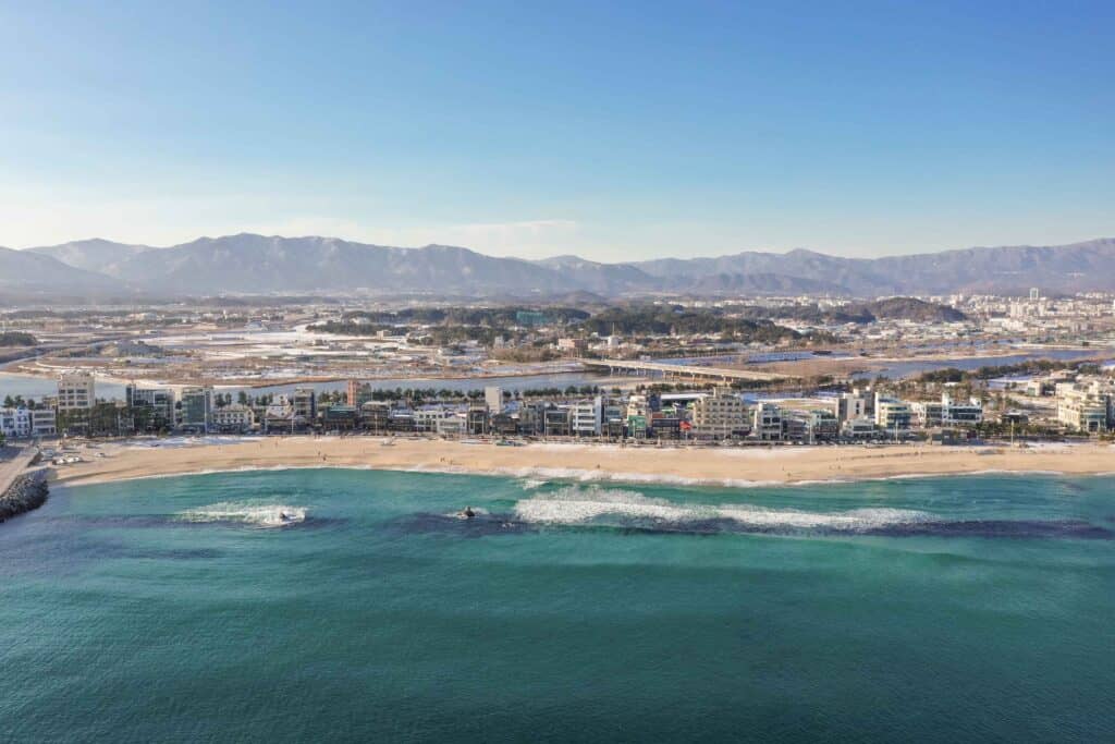 안목해변
